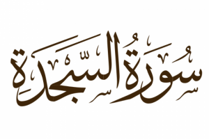  سورة السجدة مكتوبة رقم 32 القرآن الكريم